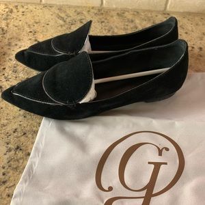 M.Gemi womens black suede flat comparable to the 2022 Gia style size 39